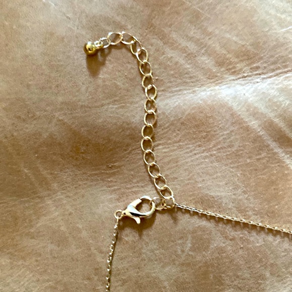 Druzy Hexagon Double Pendant Necklace. NWT. - Picture 3 of 9